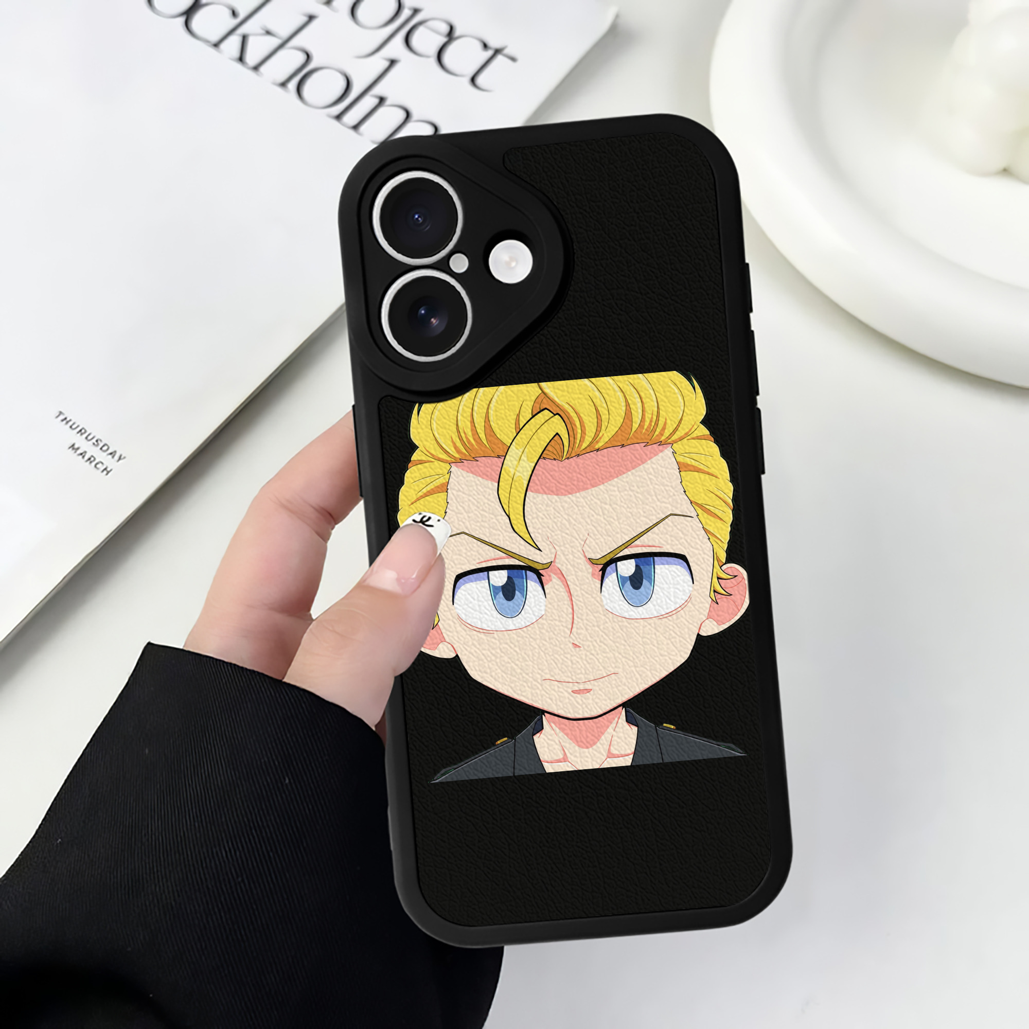 （画像用） 東京リベンジャーズ Tokyo Revengers 【iPhone 16シリーズ対応】シリコンスマホケース（レザー調） 材質：シリコン